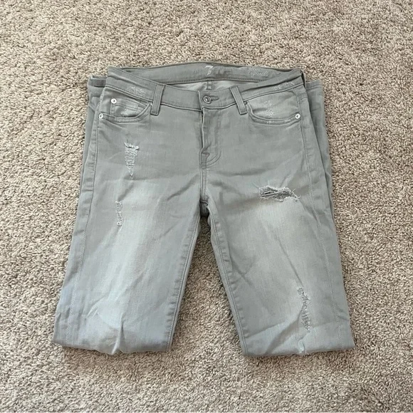 Ripped Skinny Jeans 7 for All Mankind - Picture 2 of 6